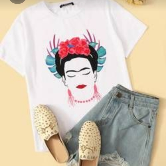 Frida Print T-Shirt - Picture 2 of 6